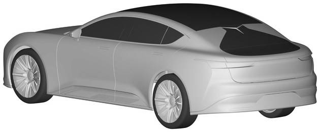 Patent drawings of Evergrande Auto's flagship sedan Hengchi 1 revealed-CnEVPost