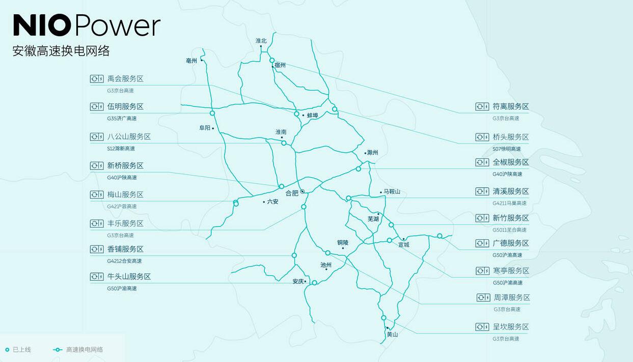 Nio's swap station network covers all highways in Anhui-CnEVPost